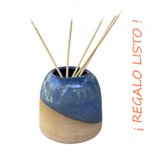 «AROMA POD», esmalte color azul océano, con varillas de Bambú
