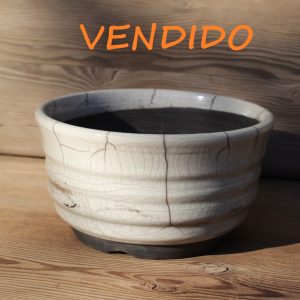 Maceta para Bonsai RAKU E, tamaño mediano